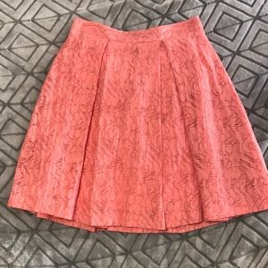 Vince Camuto coral pleated skirt